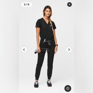 Black figs scrubs set XS